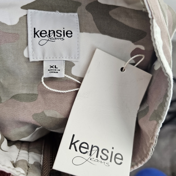 Kensie Jeans rose water camouflage moto jacket Size XL NWT - Picture 8 of 10